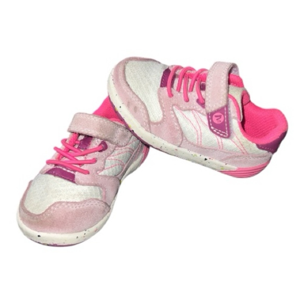 Merrell Kids Light Pink, Hot Pink and White Athletic Sneakers